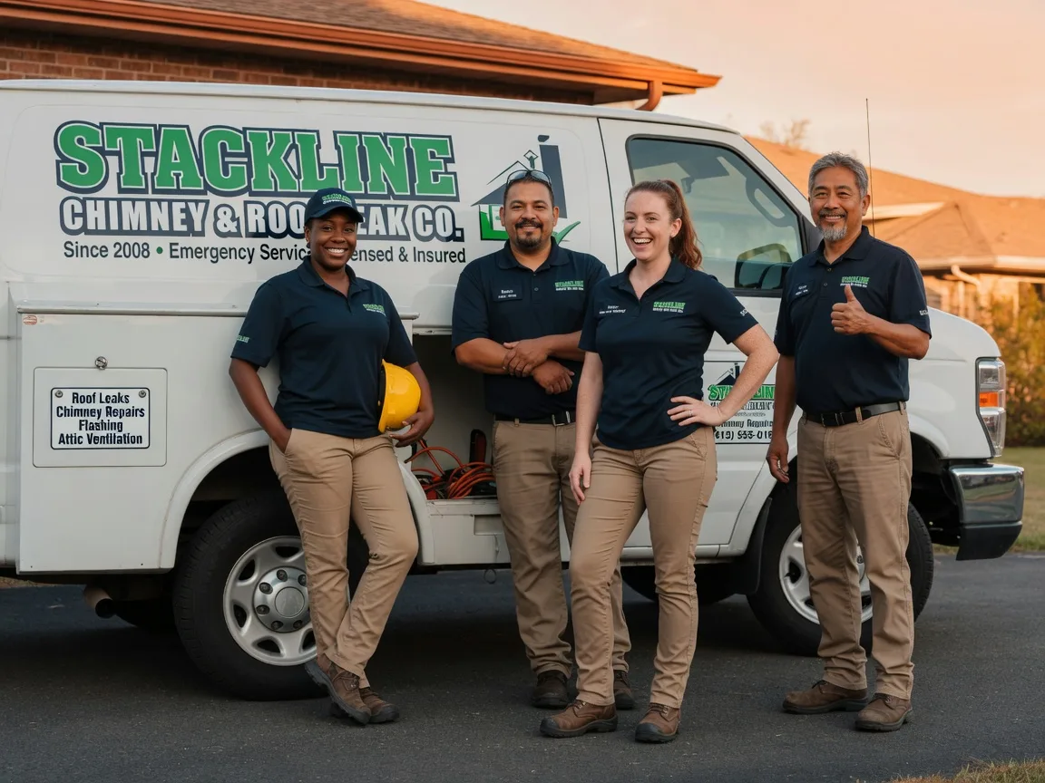 Chimney flashing repair company in Ovalo, TX